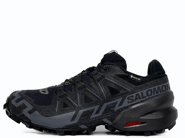 【レディース スニーカー】SALOMON SPEEDCROSS 6 GORE-TEX WMNS BLACK/PHANTOM L41743400\u003cBR\u003eサロモン 迅速さ差し交わす ゴアテックス 6 ウィメンズ 黒いこと/黒いこと/気違いトム スニーカー-靴-メンズ靴