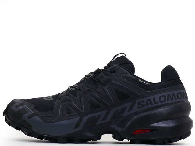 SALOMON SPEEDCROSS 6 GORE-TEX BLACK/PHANTOM L41738600-2025\u003cBR\u003eサロモン 迅速さ差し交わす ゴアテックス 6  黒いこと/気違いトム メンズ トレイル 駈けっくら シューズ 靴-メンズ靴