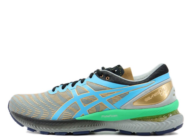 ASICS FN1-S GEL-NIMBUS 22 1202A129-020アシックス FN1-S 先だつもの-ニンバス 22 石ころ薄墨色/ピュアゴールドSTONE GREY/PURE GOLD