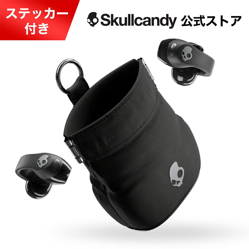 【26%OFF!】Skullcandy公式ストア PUSH 720 OPEN Black/Silver 完全ワイヤレスイヤホン オープンイヤー Bluetooth5.3 最大30時間 IP67 ワイヤレス充電 オリジナルステッカー付 S4EOW-T034｜スカルキャンディー公式ストア