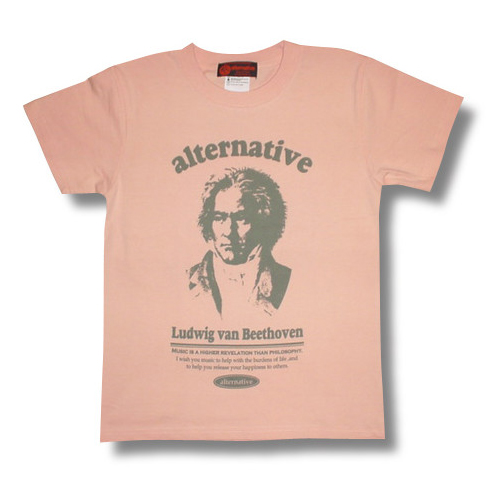 【楽天市場】【土日も発送】 ベートーベン ベートーヴェン Ludwig van Beethoven Tシャツ 半袖 アプリコット クラシック