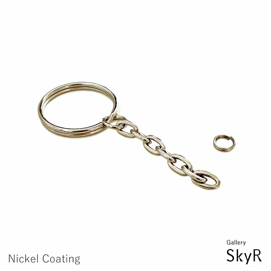 楽天市場】【KAMON】チェーン付き 二重リング シルバー 10個セット 外