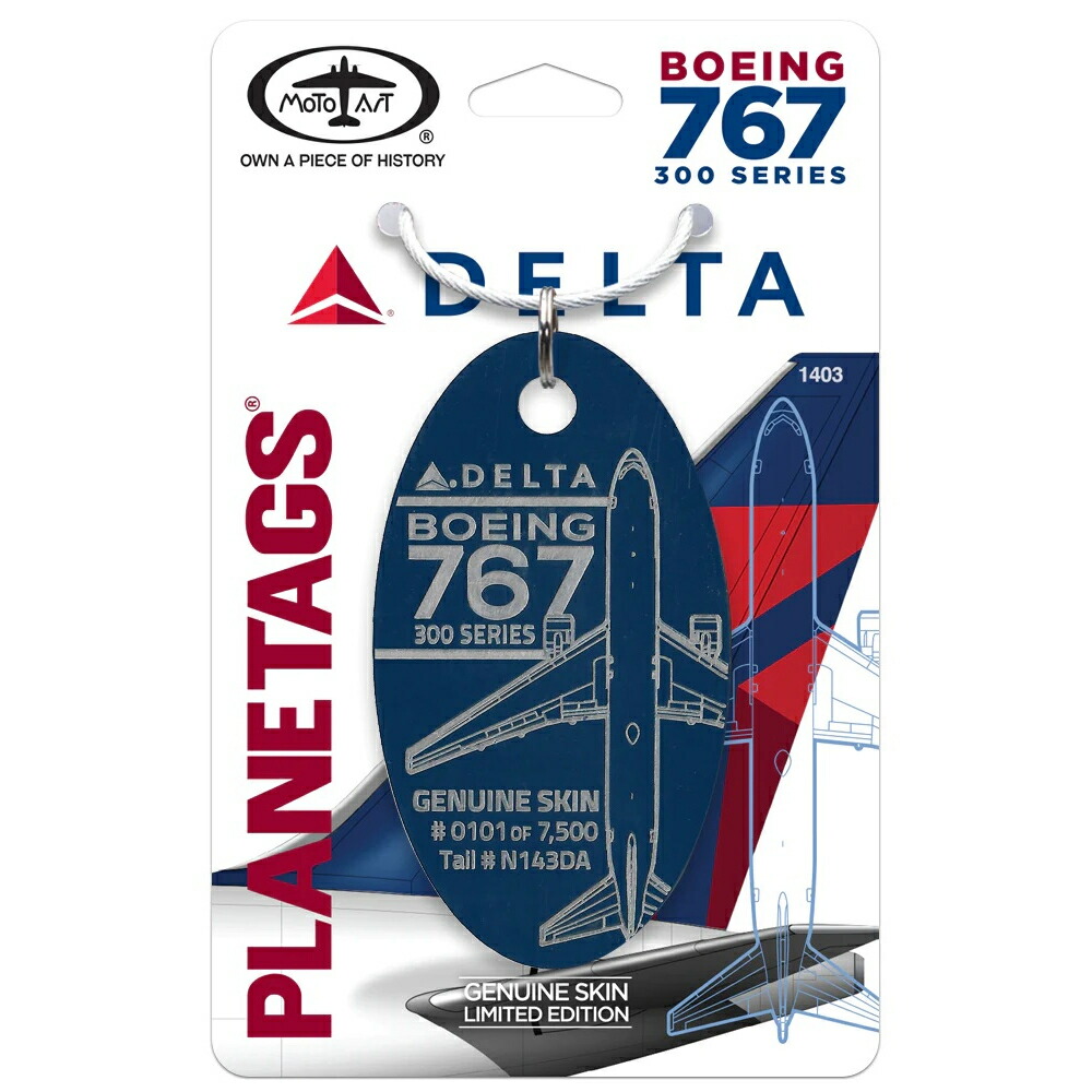 デルタ航空 ボーイング717 タグ キーホルダー Planetags DELTA DELTA®- Boeing 717-23S-N987DN – MotoArt PlaneTags