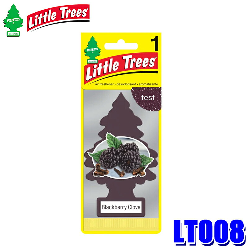 【楽天市場】LT008 リトルツリー LittleTrees LT エアーフレッシュナー Blackberry Clove 1Pack ...
