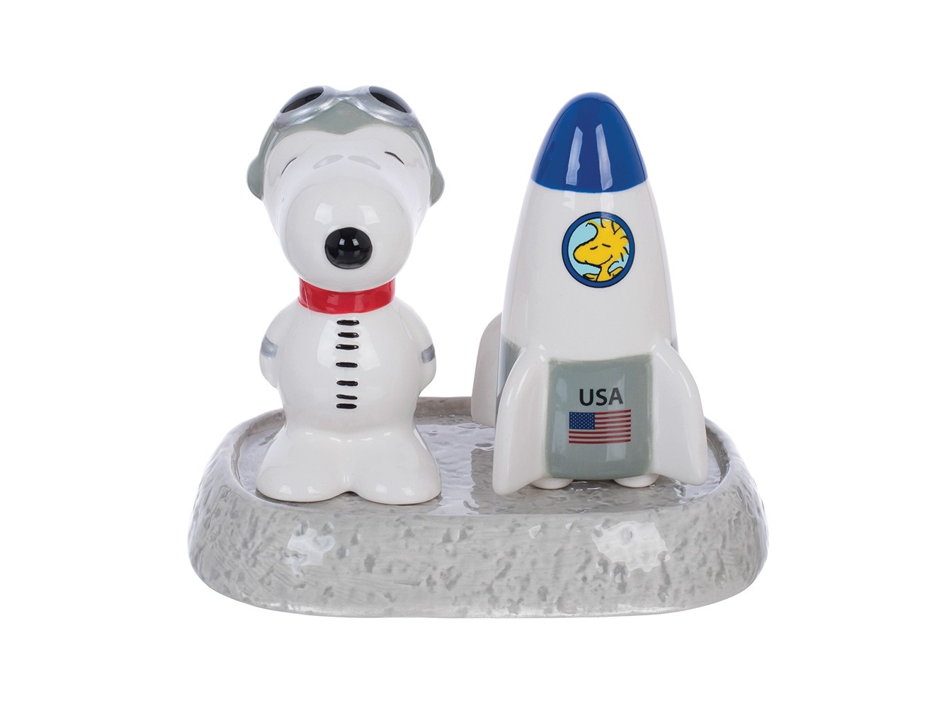 楽天市場 Peanuts Astronaut Snoopy Salt Pepper アストロノーツ スヌーピー ソルト ペッパー 塩 こしょう入れ 宇宙飛行士 50周年記念 宇宙 Nasa 調味料入れ Sky Life With Flying Dog