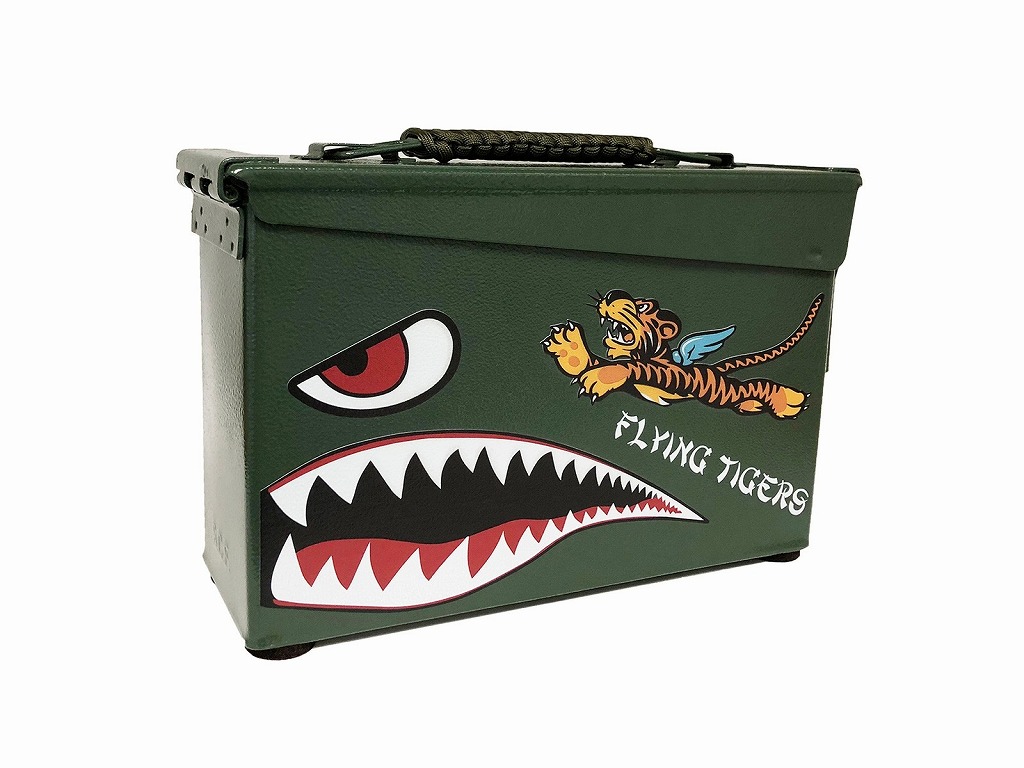 【Flying Tigers Authentic 30 CAL Ammo Can】 アンモボックス 弾薬缶 フライングタイガー｜SKY LIFE with FLYING DOG