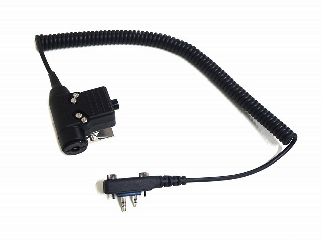 ICOM A16トランシーバー用 NATO (10H/18574) PTTスイッチ付 アダプター