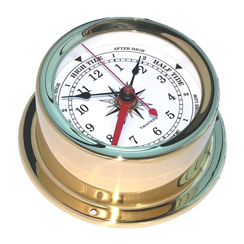 【Trintec Euro Brass Ship's Time & Tide Clock】 トリンテック 掛け時計 EUR-01|SKY LIFE with FLYING DOG