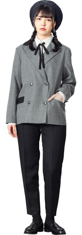 [アリサナ] 卒業式 小学生 女の子 スーツ 子供服 フォーマル イネス (ジャケット + ブラウス + リボンタイ + パンツ の4点セット)｜スカイライト 13,776円