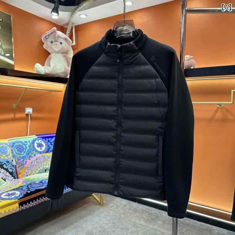 2023 冬の 成人男性の 新型は 照明ランプ 色つやの 落ち込む 上衣を 繋ぎ 合わせます。