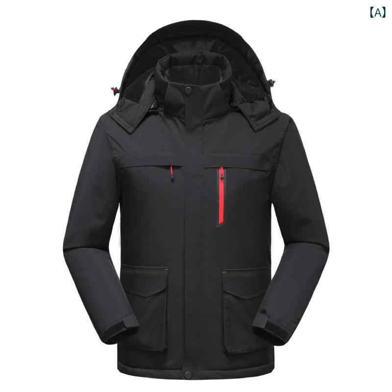 スマート 恒温 発熱 突撃 服 新型 秋冬 軟殻 綿服 メンズ usb 給電 防風 保温 登山 服