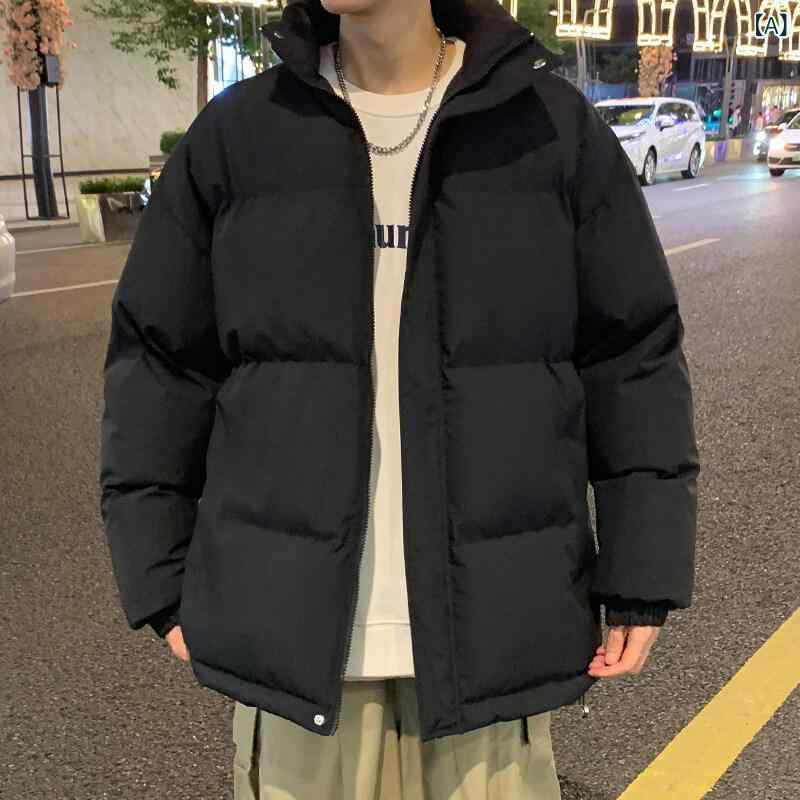 ダウン ジャケットの 男性 90 白 コートの 大きい サイズの 立 襟の 冬 服の アメリカの カップルの 潮 牌の パン 服