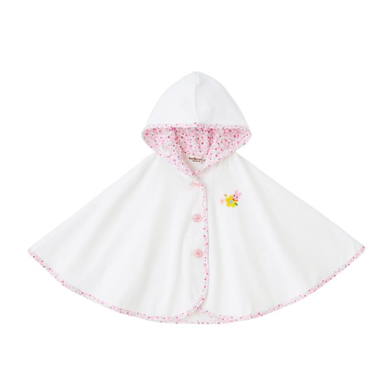 [ミキハウス ホットビスケッツ] ポンチョ 71-3801-493 / ポンチョギフトセット【BOX付き添い人】 74-9975-492 御坊っちゃん うしろ帯 もの言う花 赤ちゃん服 生み出すこと祝賀会 もの言う花差し上げ物