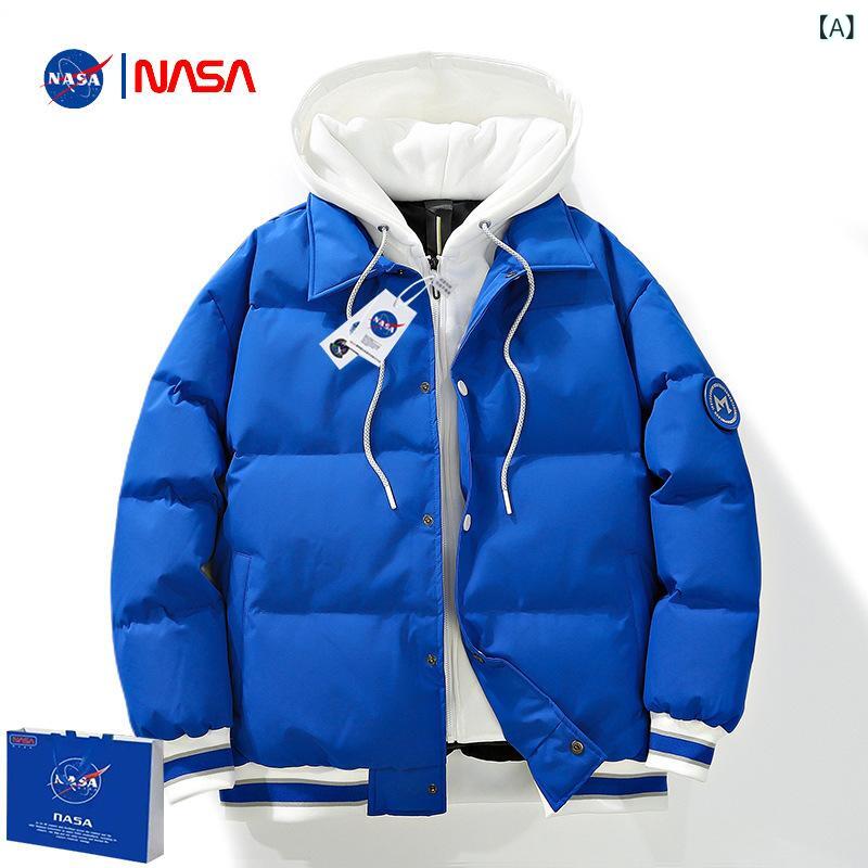 Nasa 連名 冬の 新型 国 潮 ダウン ジャケットが ゆったり して います。|スカイライト