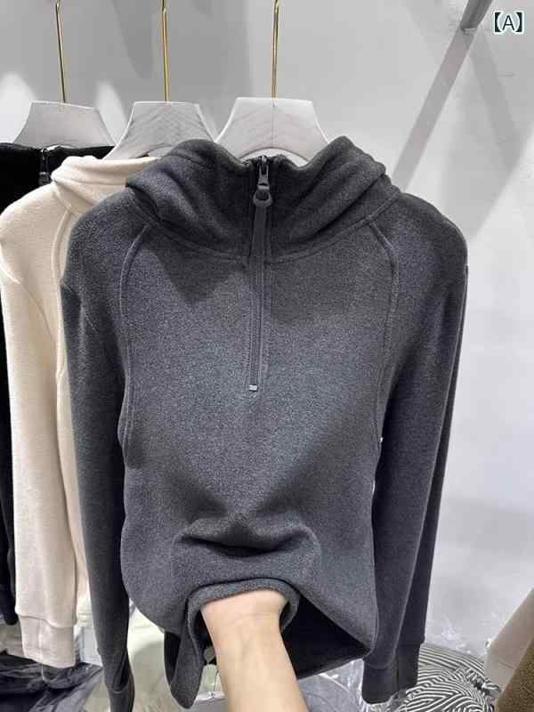 ヨーロッパの 商品の 両面の 徳の 絨毯の 中で 底の シャツの 女性の 爆発 金の 秋の 冬の半 ファスナーの フードの アメリカの ゆったり して いる 上着を 掛けます。