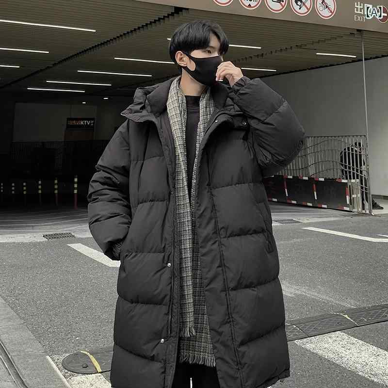 ダウン ジャケット 男の 中の 長 さの 冬の 新型の 厚い ごろつきの ハンサムな 九 江の 90 白 鴨の 羽毛の ダウン ジャケットの ごろつきの ハンサムな ゆったり した コート