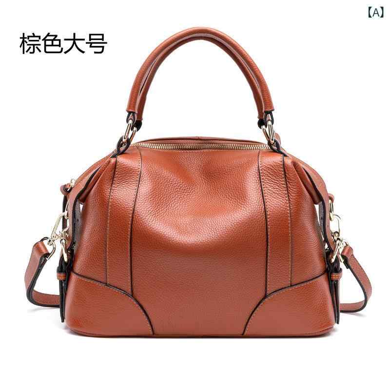 2024 新型の トップ 牛革 斜め 掛け 女性 バッグ 高級 質感 ファッション 百 合 女性本 革 ハンドバッグ ショルダーバッグ｜スカイライト
