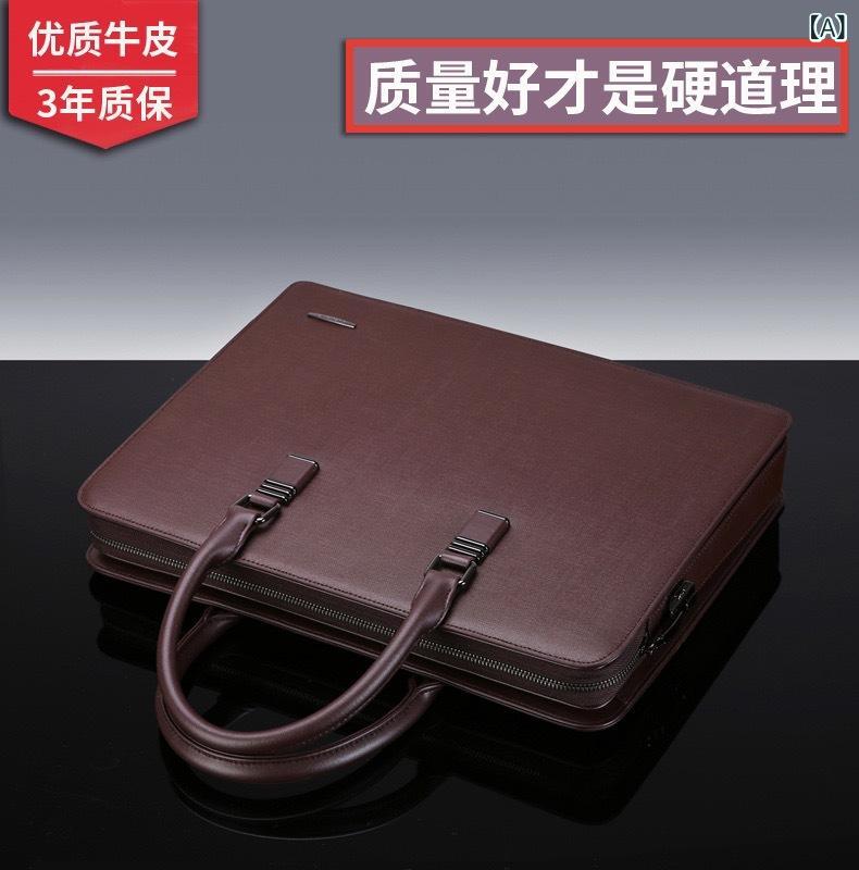 新しい パスワードの本 革 男性の ハンドバッグの 横の 高級 ビジネス 弁護士の ブリーフ ケースの ショルダーバッグ｜スカイライト