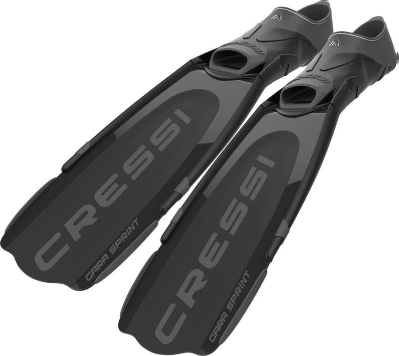 CRESSI 無償性 飛び込み競技 スキューバダイビング フルフット フィン [ GARA MODULAR SPRINT ] 29度傾斜角度つき 金モール取り替えっこ能力のある 【置き目品】