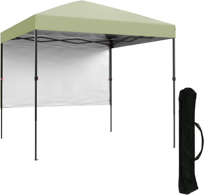 Euker ワンタッチタープテント 2.5m/2.2m/1.8m 組立て簡単 サイドシート付属 高耐水加工＆UVカット 遮熱 日よけ タープテント 収納バッグ付 キャンプ アウトドア｜スカイライト 9,330円