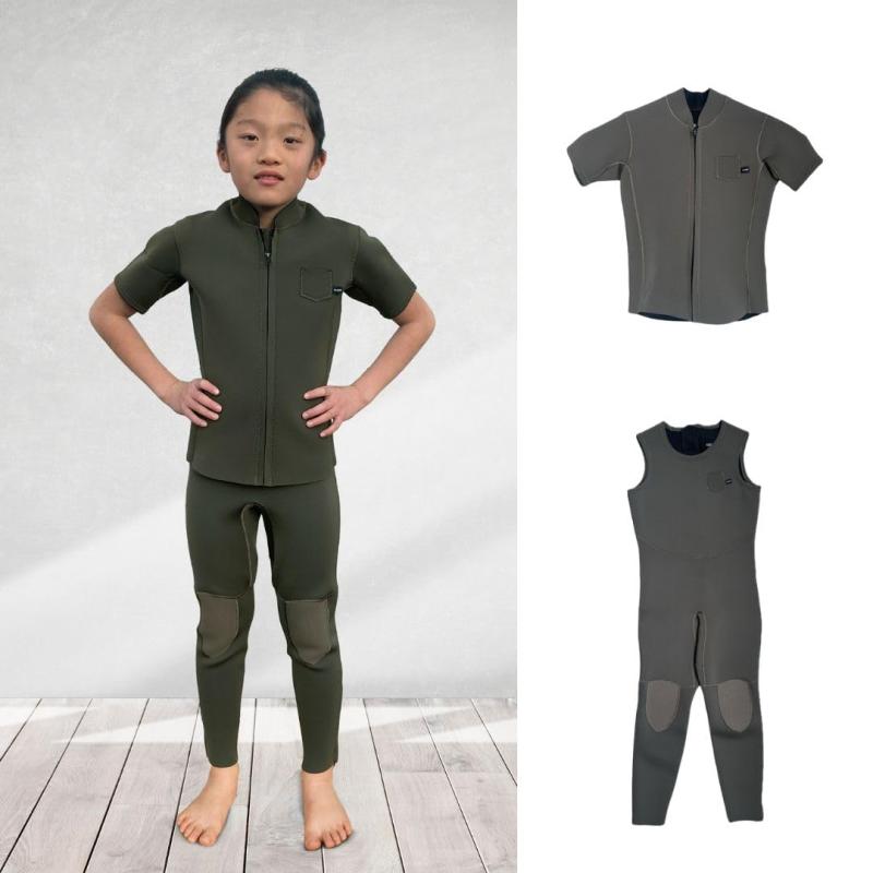 【Amazon販売】プレインズ(Plains) Kids 半袖ｼﾞｬｹｯﾄ&ﾛﾝｸﾞｼﾞｮﾝｾｯﾄ P59SM66 夏用子供ウェットスーツ マリンスポーツ