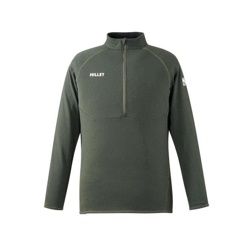 MILLET(ミレー) 秋冬 登山インナードライ グリッド ハーフジップ MIV02127メンズ｜スカイライト 13,684円