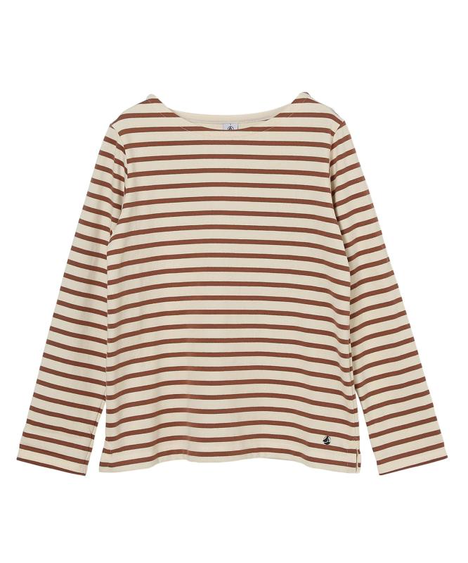 [ロペ] カットソー 【PETIT BATEAU (プチバトー) 】 ボーダーカットソー レディース