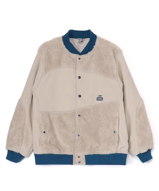 Chums フリースジャケットBonding Fleece Panel Blousonレディース｜スカイライト
