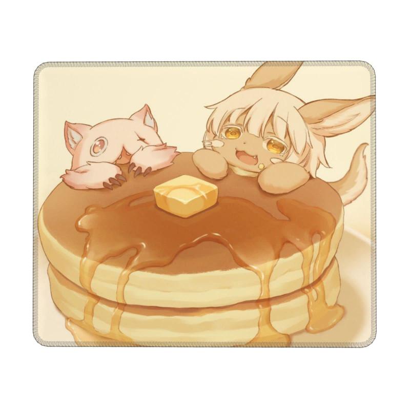 メイドインアビス ゲーミングマウスパッド 防水 滑り止め 耐久性 おしゃれ マウス用パッド ズ オフィス/自宅兼用 20*24*0.3cm画像