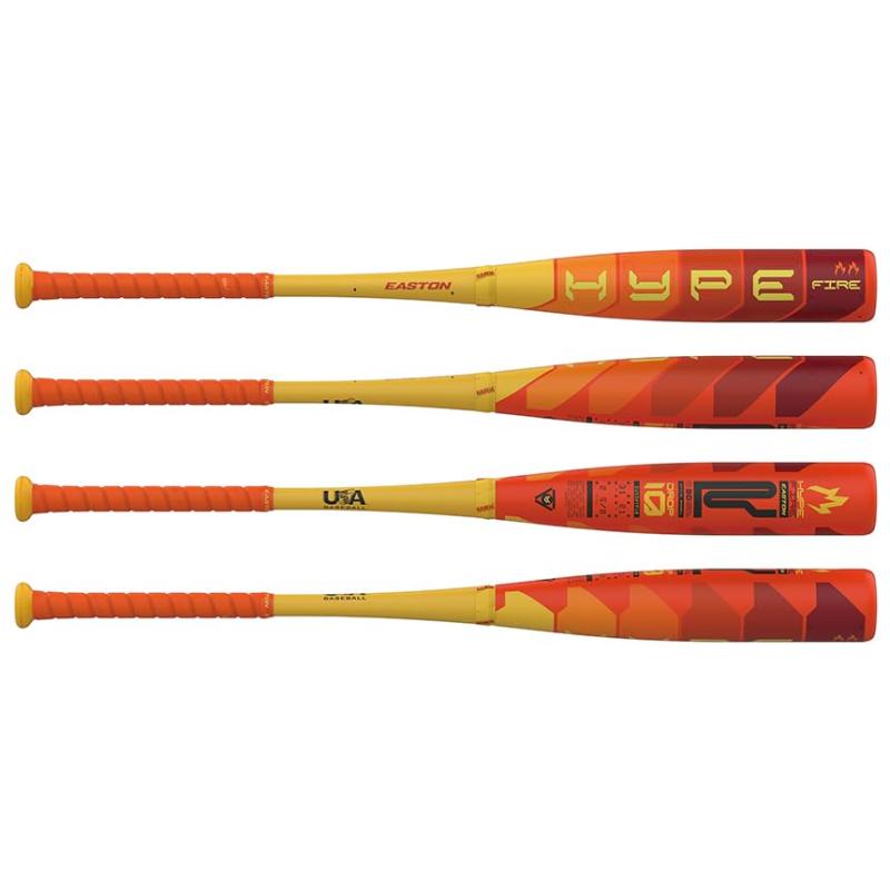 イーストン（EASTON) 野球用 JR. 子供 バット bat リトルリーグ HYPE FIRE EUS5HYPJ オレンジ/イエロー
