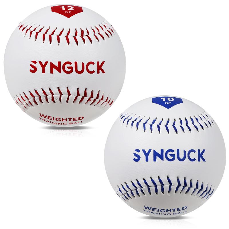 SYNGUCK 重みのある野球ボール 投球練習用ウェイト付きベースボール-球速アップに役立つ練習用ベースボール