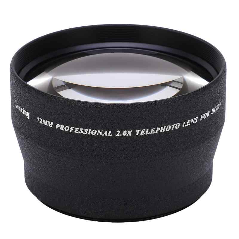 Vbestlife 望遠水晶体、72MM 2倍倍率高こと細か写真機超望遠水晶体、72MM差しわたしの全ての写真機水晶体に適しています