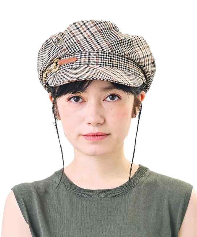 [カシラ] マリンキャップ デイリー カジュアル 春夏 クラシカル 小顔 コットン サイズ調節付き SHK01208 レディース｜スカイライト