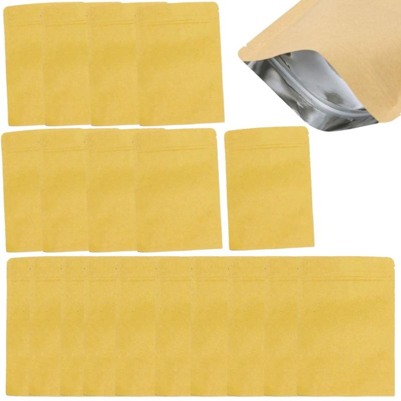 3world ジップ袋 クラフト紙 内面 アルミ シーラー 対応画像