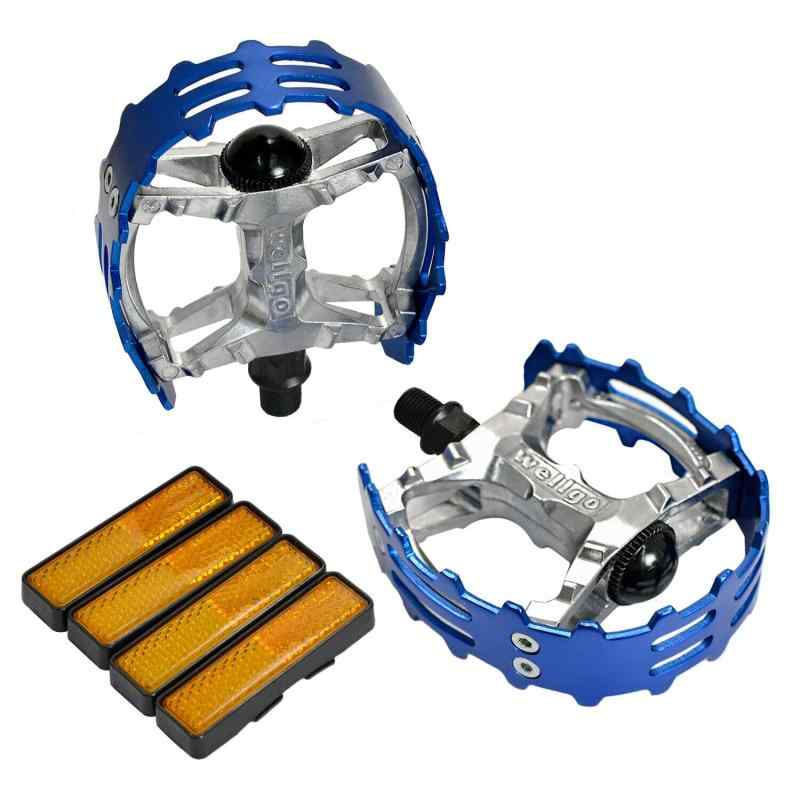 Wellgo Old school BMX MTB XC-II Bear Trap 1/2" Bicycle Pedals, Blue, WE2974