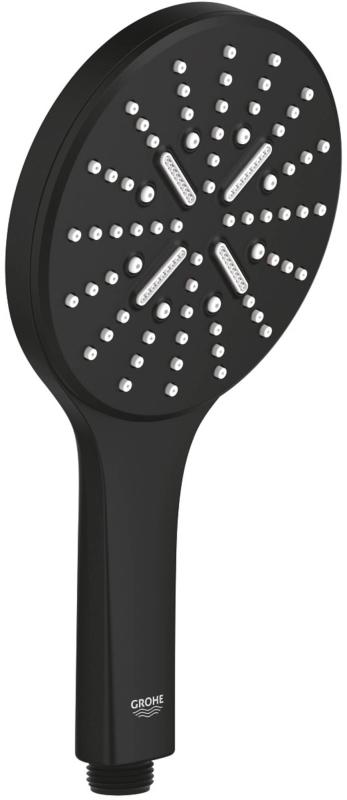 Grohe 22127KF0 レインシャワー かっこ良い積極的 お手手シャワー 13 x 1.5 x 9.5in 信奉者トム 黒いこと2