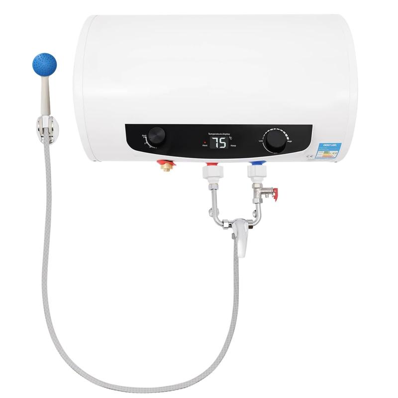 SHENGOCASE 電気温水器 100V ~110V 1500W 30℃~75℃調節可 電気温水ヒーター 大容量 電気給湯器 壁掛け貯湯式 取り付けやすい 住宅向け 多シーン対応 日本語取扱説明書付き|スカイライト