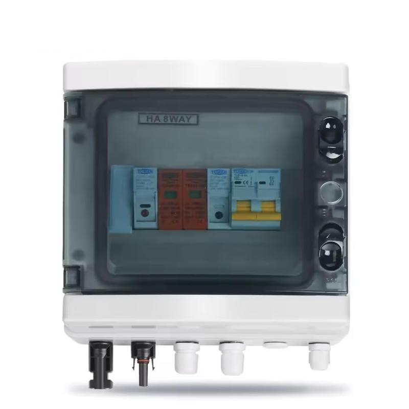 zmart 25A 太陽光発電 PV コンバイナーボックス 雷保護付き 1 入力 1 出力 DC 600V ヒューズ MCB SPD 防水ボックス IP65 ソーラー パネル インバーター 接続箱 遮断器 DCブレーカー 配線用遮断器 過電流