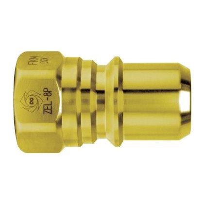 日東工器 ゼロスピルカプラ 真ちゅう製 ZEL-6P FKM BRASS (42860)