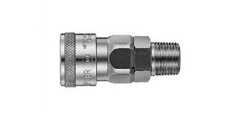 日東工器 低圧用ハイカプラ ソケット(めねじ取付用) Rc1/2 ステンレス鋼 1個入 40SM-X100-SUS