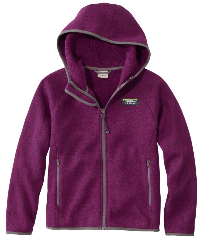 L.L.Bean(エルエルビーン) キッズ・エル・エル・ビーン・セーター・フリース、フード付き ビッグキッズ Lサイズ Plum Grape パープル 1000049208|スカイライト