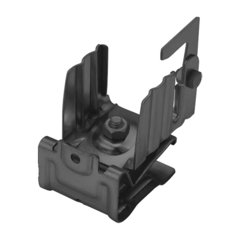 雪止 金具 スワロー工業 横葺用 後付 アングル固定(30~50mm) AT-α 1点掴み ブラック 高耐食鋼板 50入