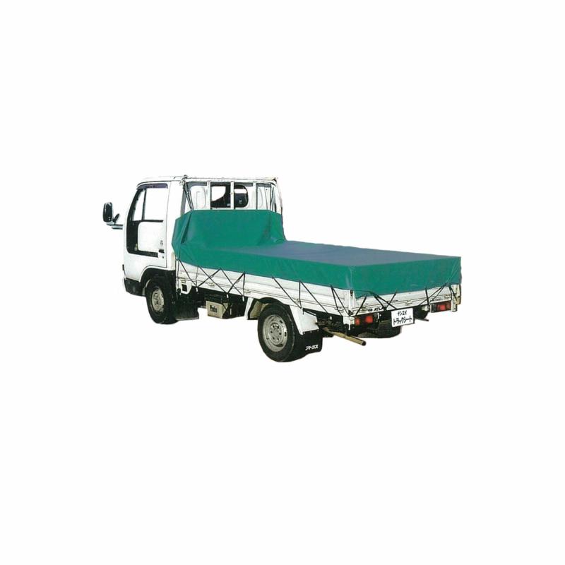 南栄工業 トラックシート小型トラック~中型トラック用(ゴム付20m) 210×355cm グリーン