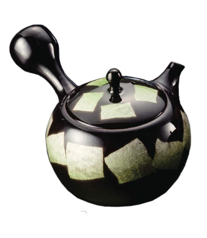 常滑焼 急須 セラメッシュ 170ml 日本製 玉光 10号 黒丸形急須(化)