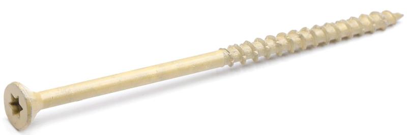 【IMSCREWS】 #10 x 4インチ デッキネジ - 200個 外装木ネジ カーボンスチールスタードライブ 粗い糸 耐腐食 タンコーティング 錆びにくい デッキ フェンス アウトドアプロジェクト用