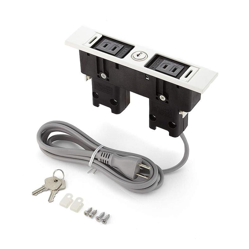 スガツネ工業 (LAMP) デスクトップマルチタップDML型 DML-PP-L-WT
