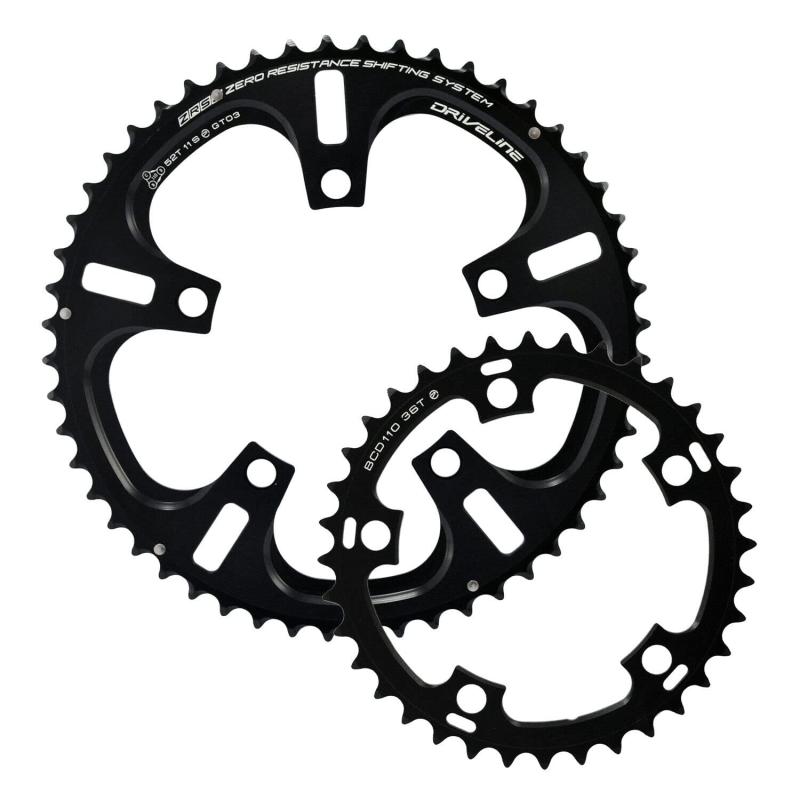 Driveline CNC 7075 Alloy 52-36T BCD110mm Chainring Set Road Bike, 11 Speed, DR2469｜スカイライト