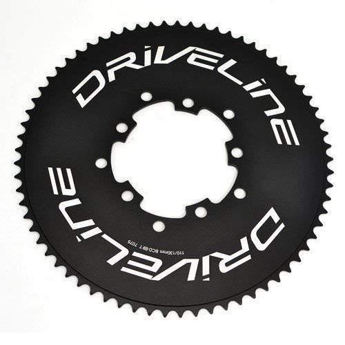 Driveline 69T AL7075 Road Bike Bicycle TT Chainring 69T, BCD 110/130粍, Black, ST1408