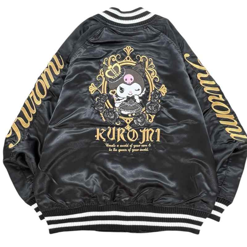 [ヨシダユウ] クロミ マイメロディ リバーシブル スカジャン 秋冬 ジャケット アウター キャラクター サンリオキャラクターズ｜スカイライト