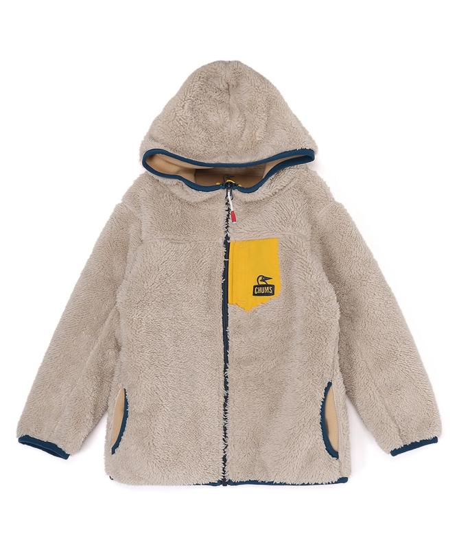 Chums フリースジャケットKid's Bonding Fleece Zip Parkaボーイズ｜スカイライト